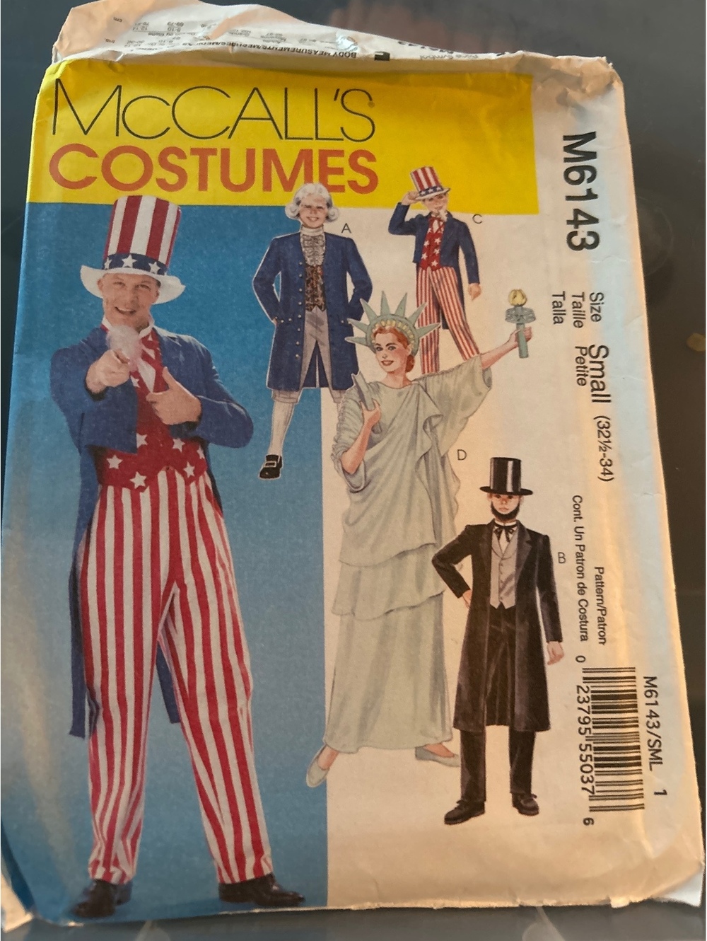 McCall's M6143 Small Patriotic Costume Sewing Pattern
